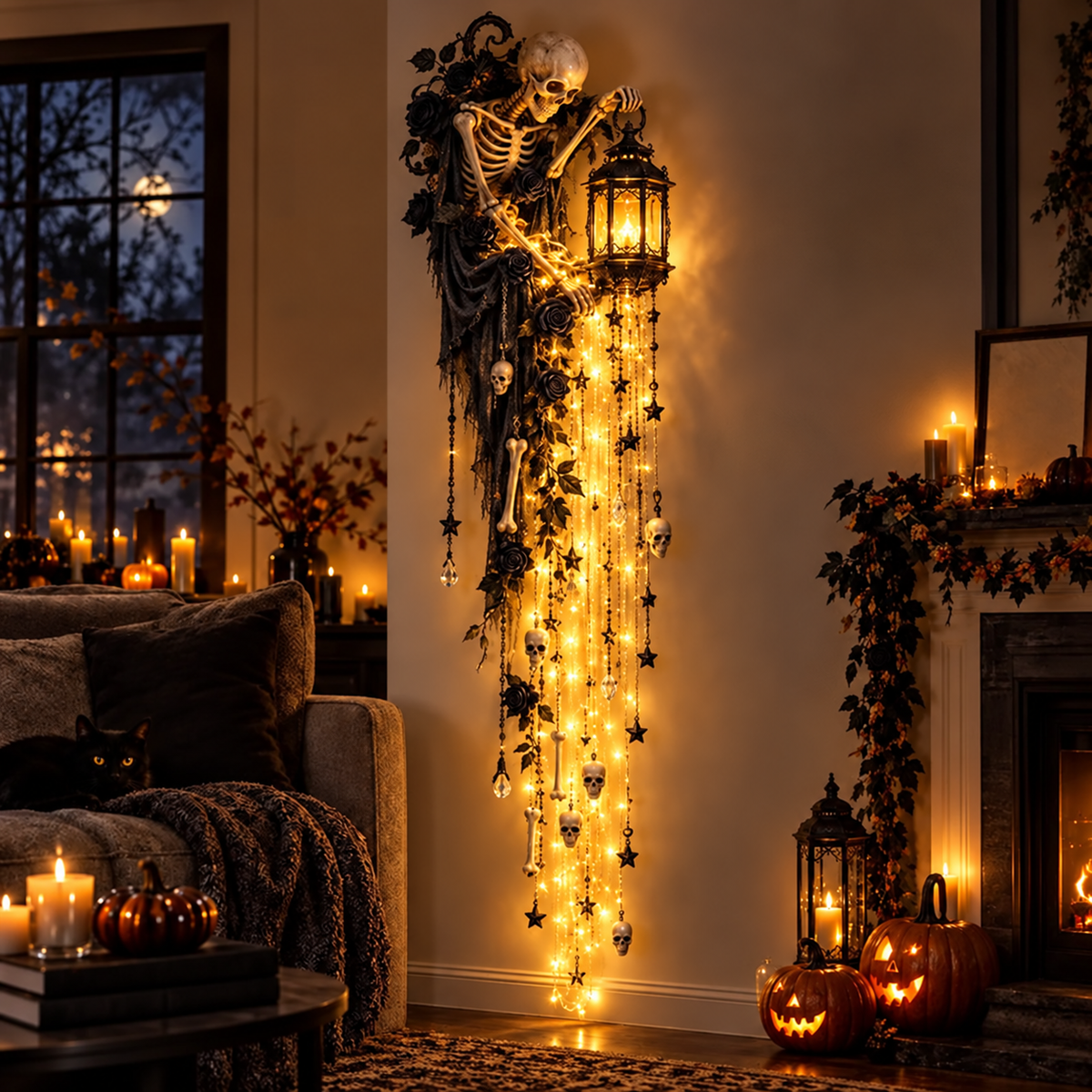 Elegant Halloween Cascade Wall Light Collection