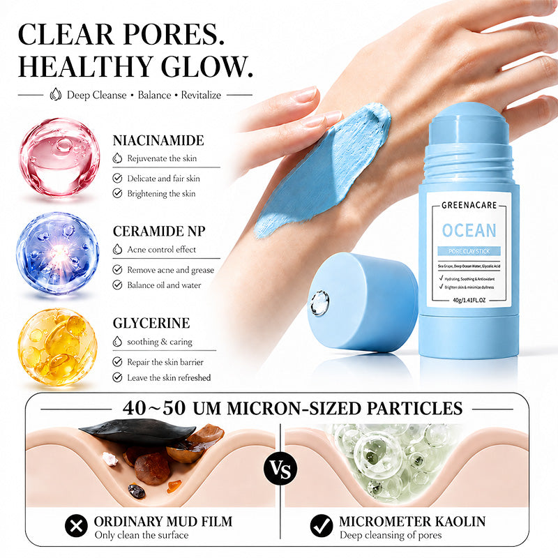 💥Hot Sale🍓Greenacare® 2026 Next-Gen Anti Pores & Acne Clay Mask Stick