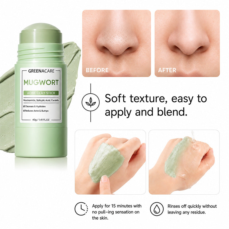 💥Hot Sale🍓Greenacare® 2026 Next-Gen Anti Pores & Acne Clay Mask Stick